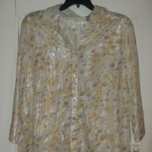 Alfred dunner button up shirt